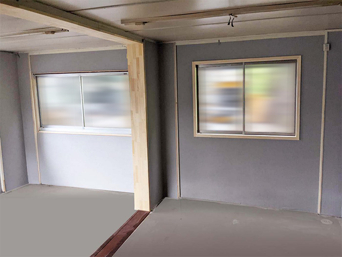 改修後のユニットハウス