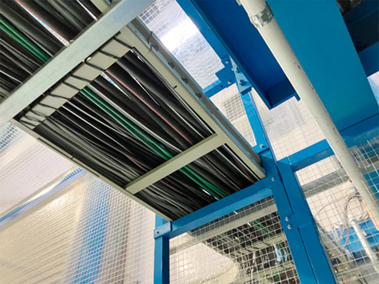 工事完了後の配線の画像