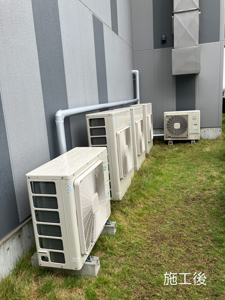 施工後の室外機の画像